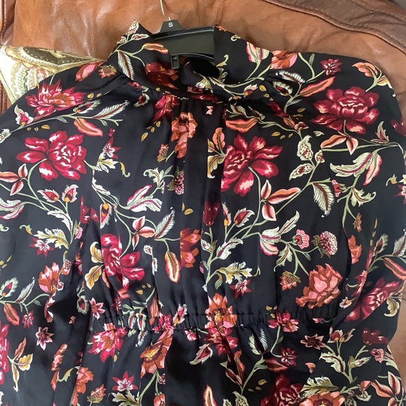 A.L.C. Nadia mock neck floral silk dress - Picture 10 of 14